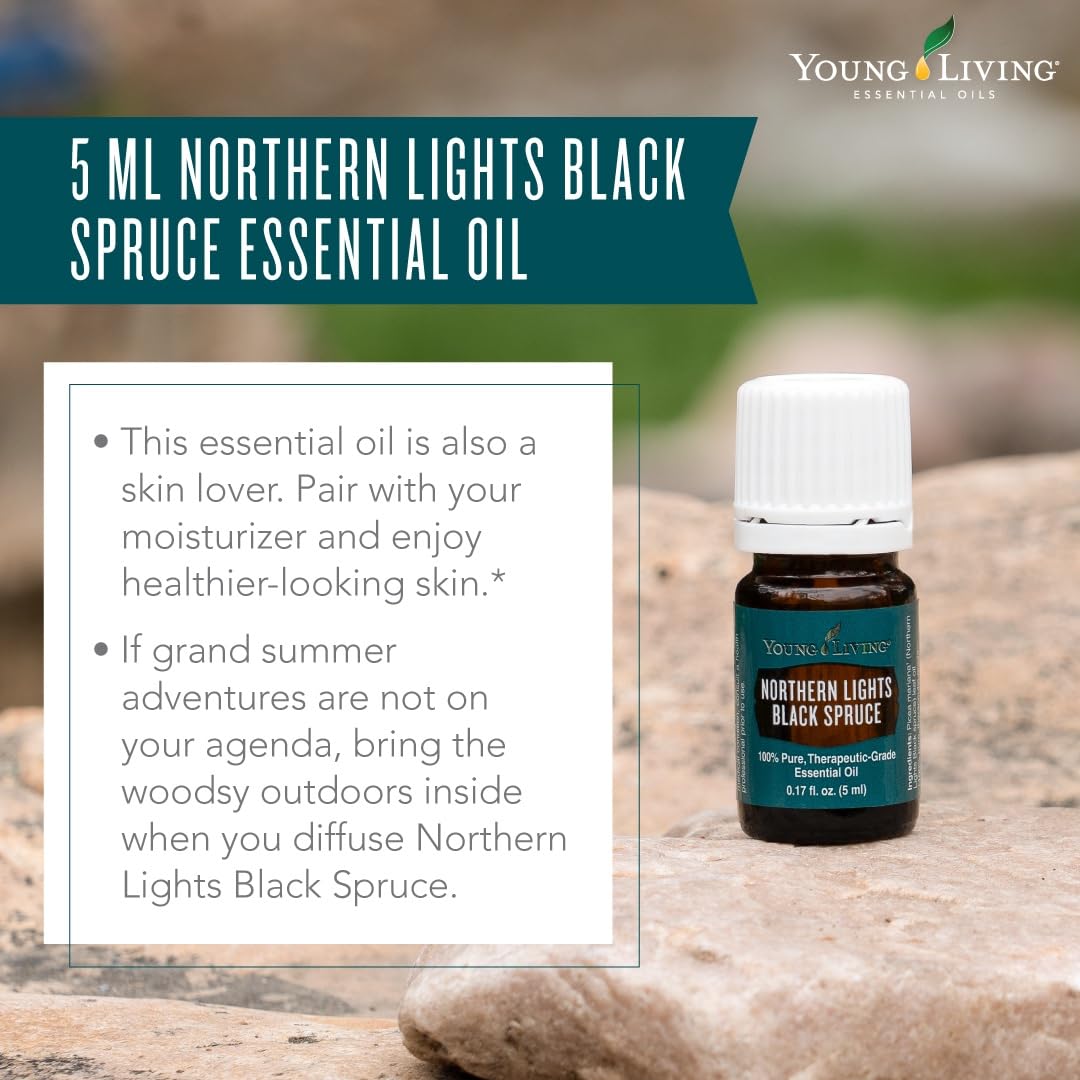 Young Living Northern Black Spruce oil added to lotion for skin care
