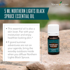 Young Living Northern Black Spruce oil added to lotion for skin care