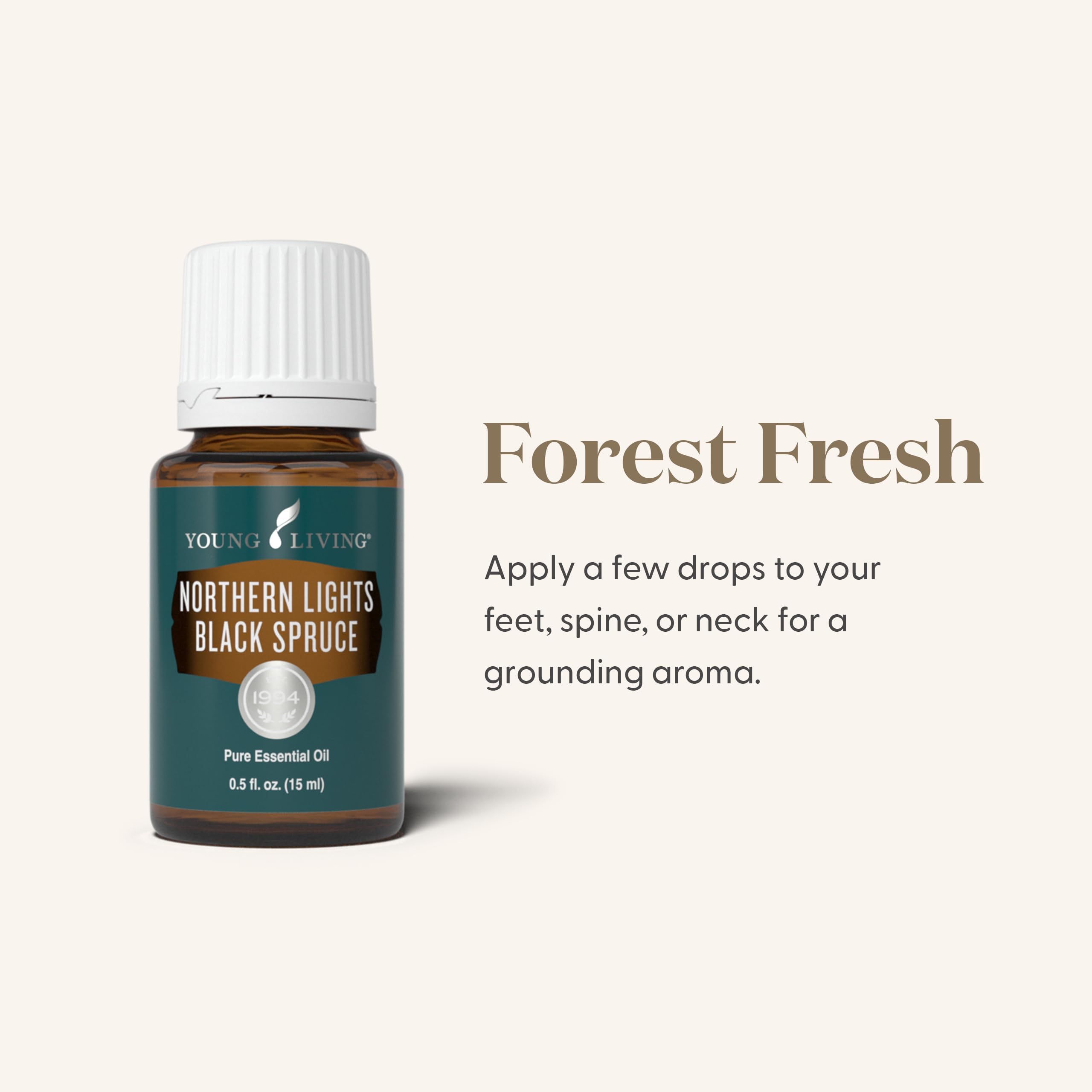 Young Living Northern Lights Black Spruce diffuser scene for a serene atmosphere.