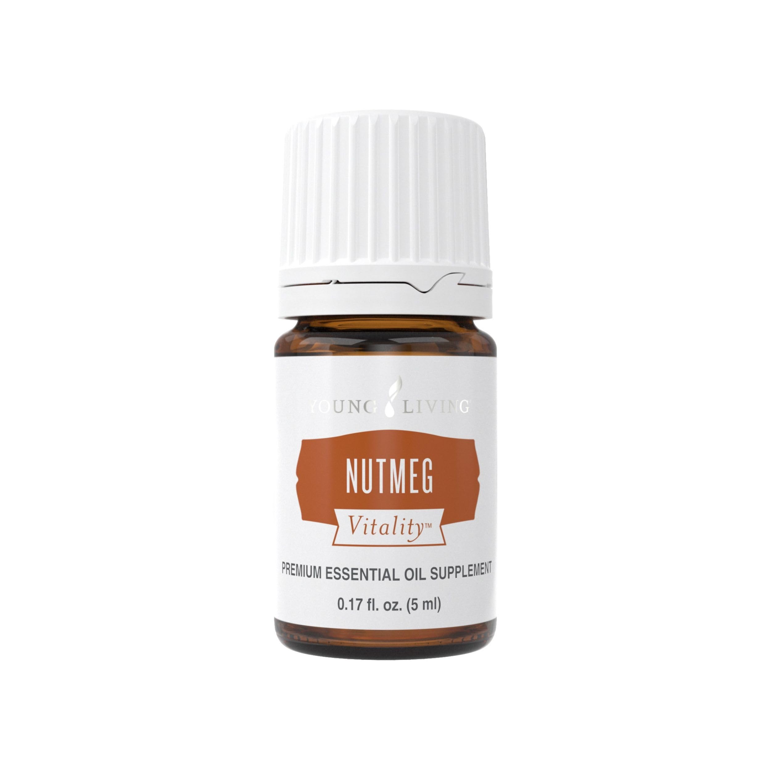 Young Living Nutmeg Vitality bottle pour adds warm, spicy aroma to dishes