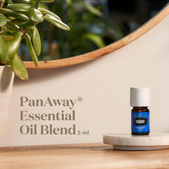 Young Living PanAway drops in a small bottle for easy post-activity use.