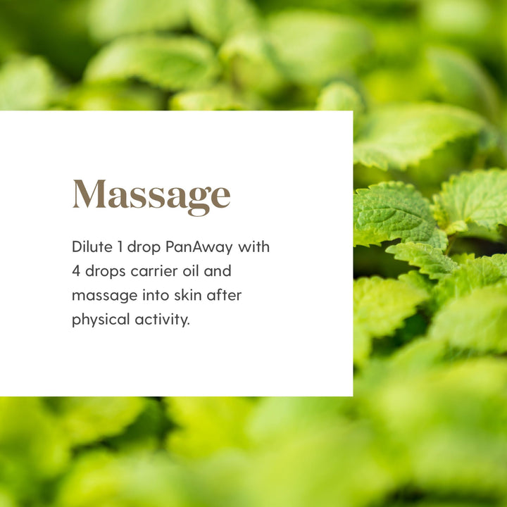 Young Living PanAway blended with V-6 for a relaxing neck and shoulder massage.