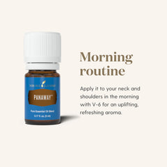 Young Living PanAway on neck and shoulders supports a refreshing post-workout massage.