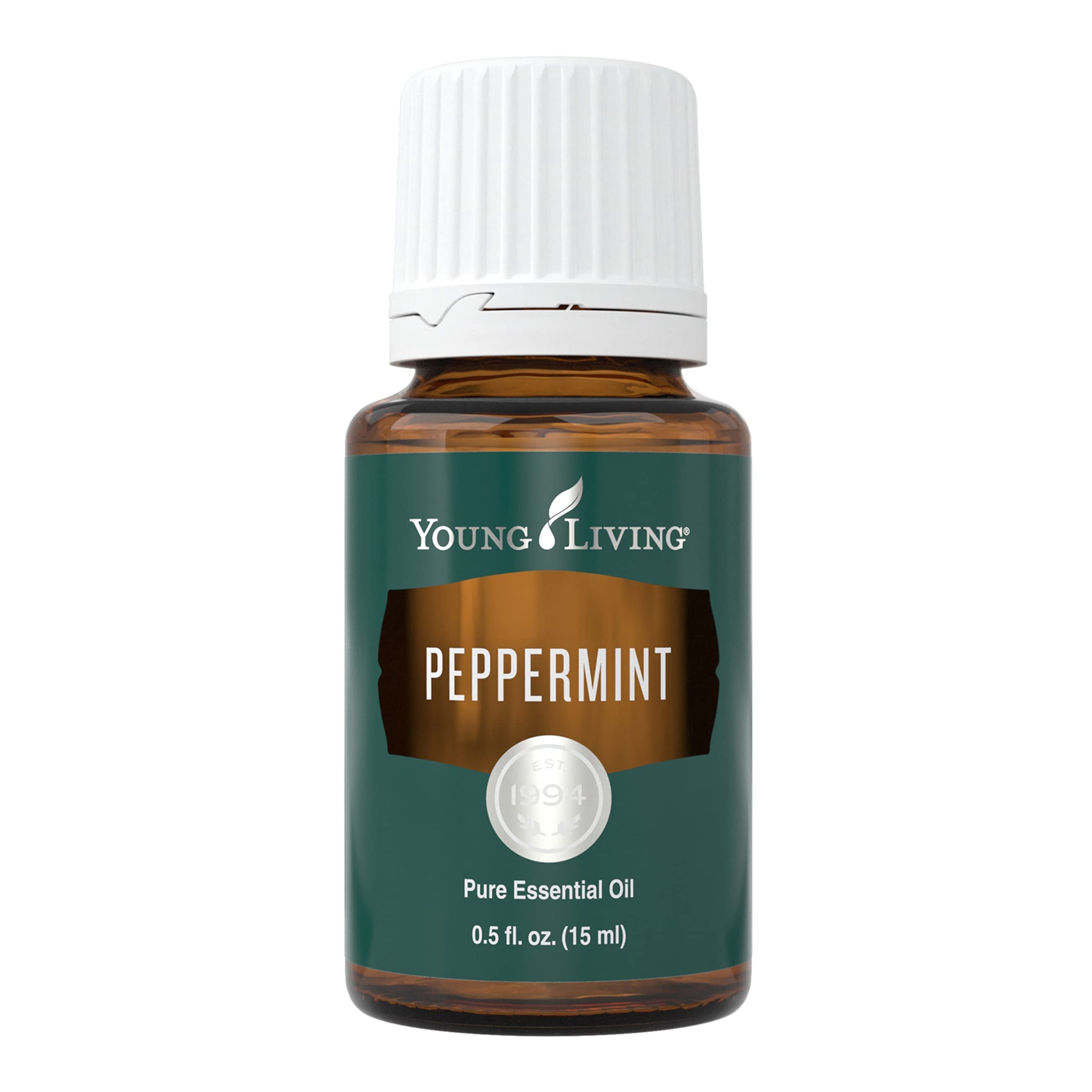 Young Living Peppermint Oil 15ml bottle for refreshing diffusion