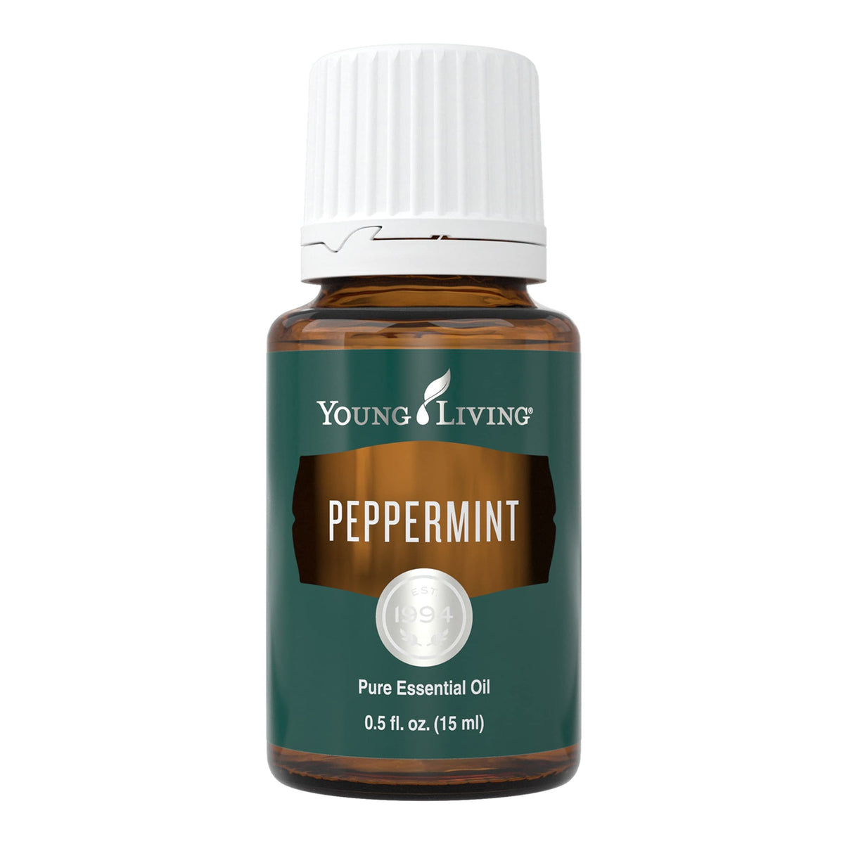 Young Living Peppermint Oil 15ml bottle for refreshing diffusion