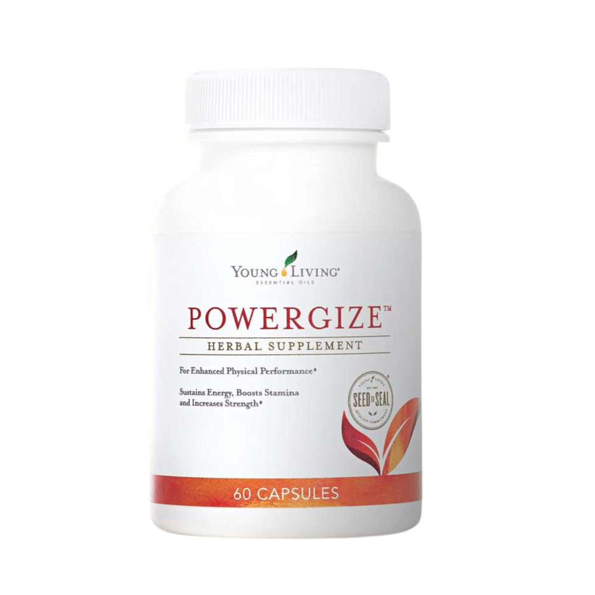 PowerGize bottle and pour from Young Living supports daily endurance during workouts.