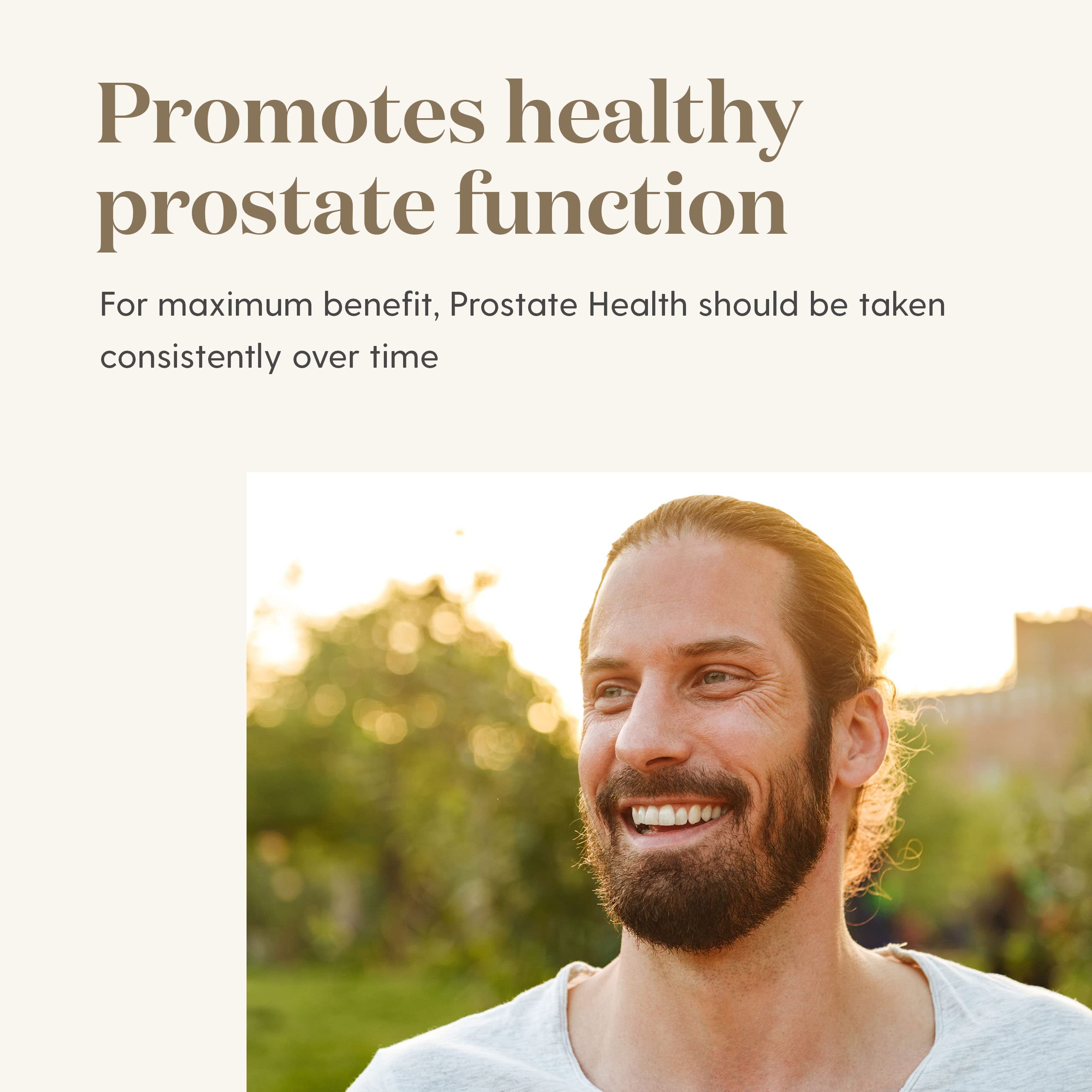 Bottle outdoors with Young Living Prostate Health Softgels as part of a routine.