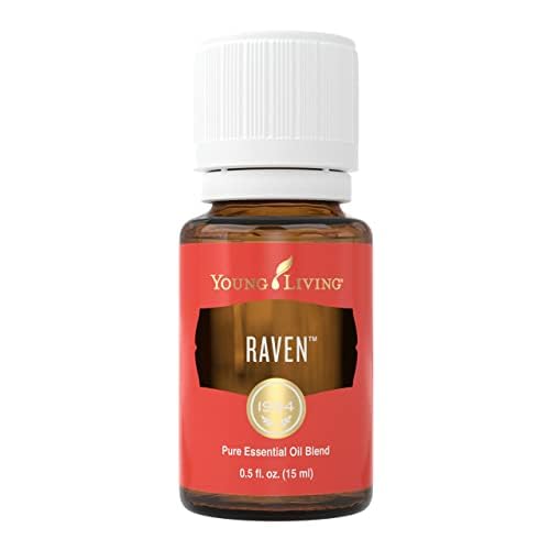 Raven with carrier oil for a calming massage.