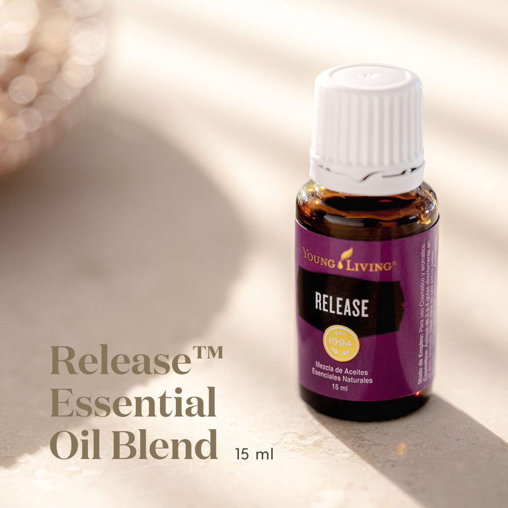 Young Living Release diffuser scene highlighting a calming aroma in use.