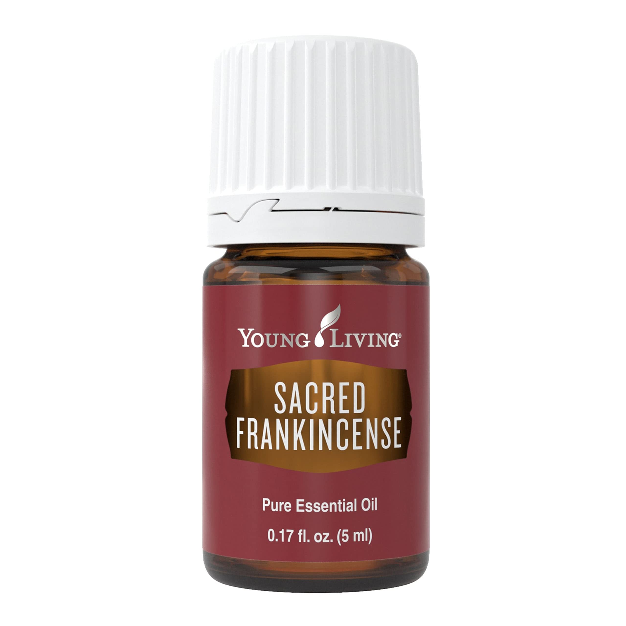 Young Living Sacred Frankincense 5ml bottle for mindful rituals and grounded calm.