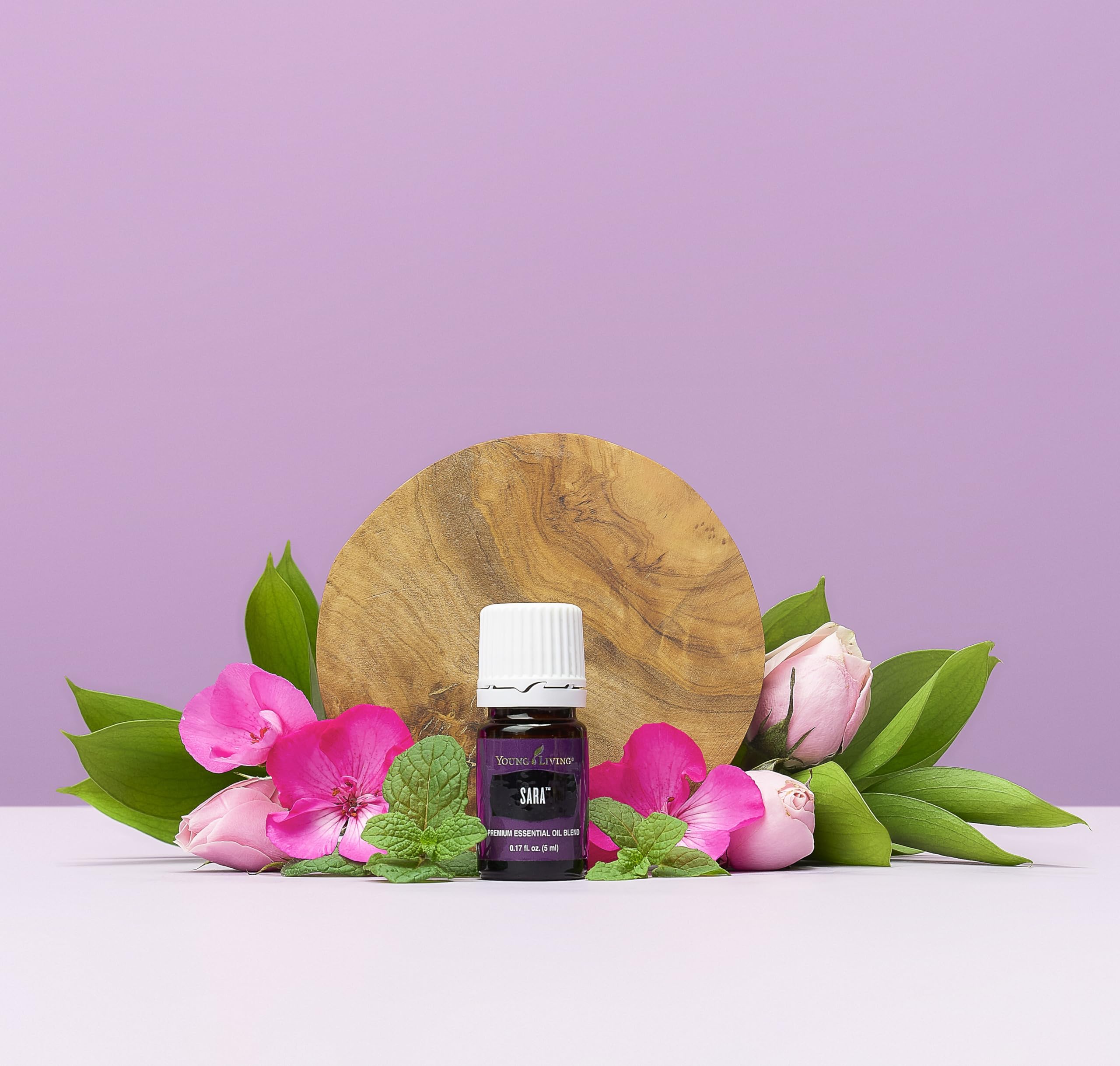 SARA diffuser scene from Young Living elevates focus during quiet moments.