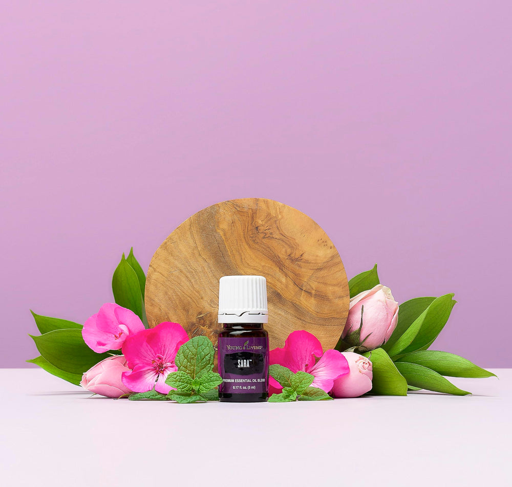 SARA diffuser scene from Young Living elevates focus during quiet moments.
