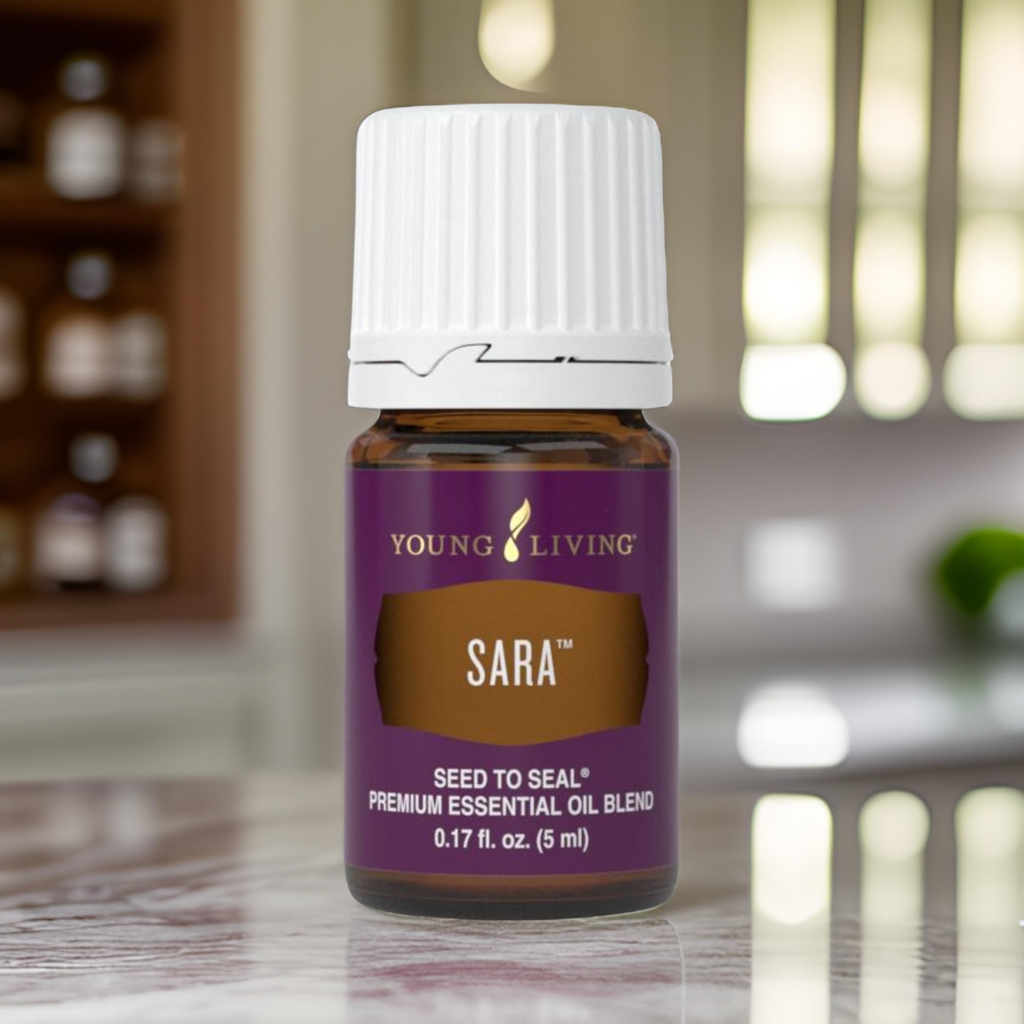 Young Living SARA 5 ml bottle supports on-the-go calm.