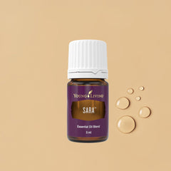 Young Living SARA essential oil with White Lotus infusion creates a floral, soothing ambience.