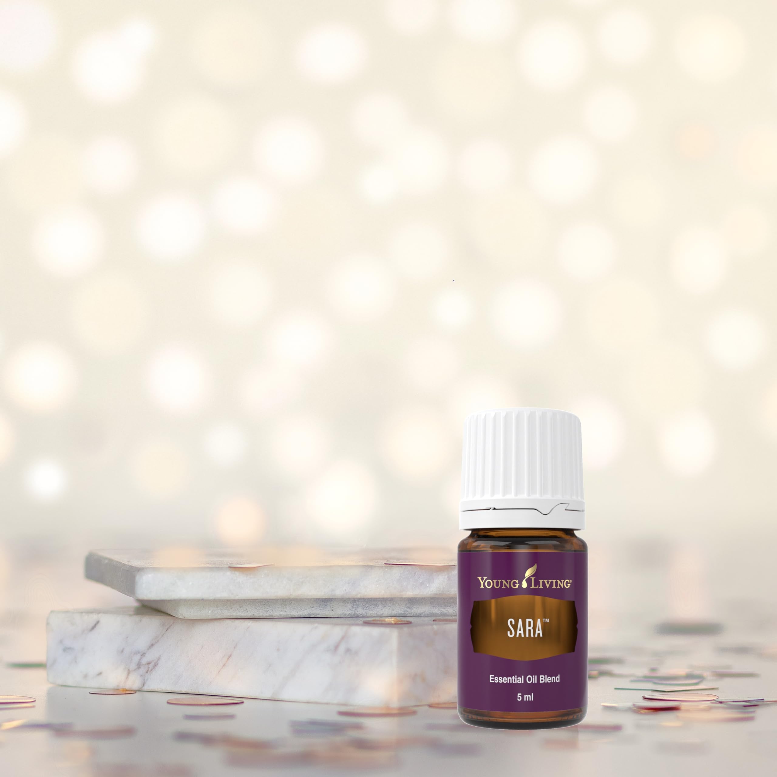 Young Living SARA essential oil during yoga enhances mindful practice.