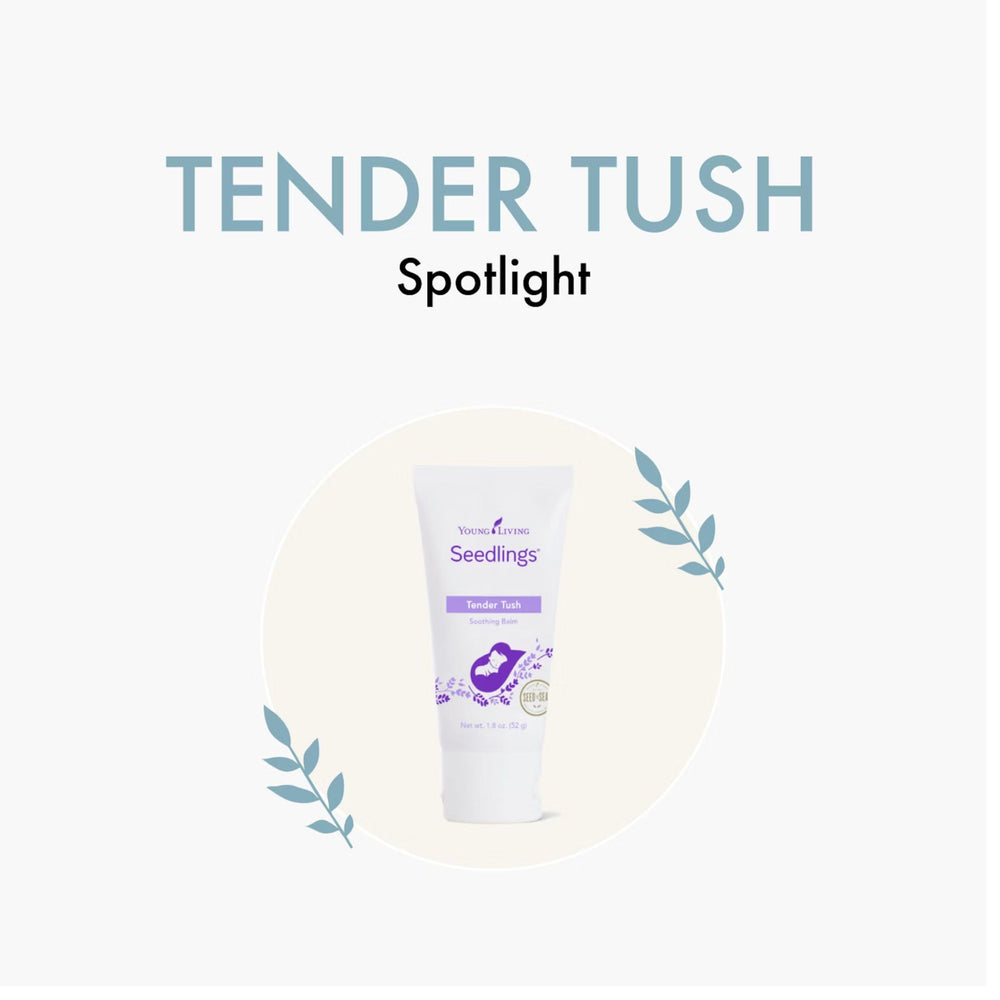 Creamy Tender Tush balm texture ready for gentle application