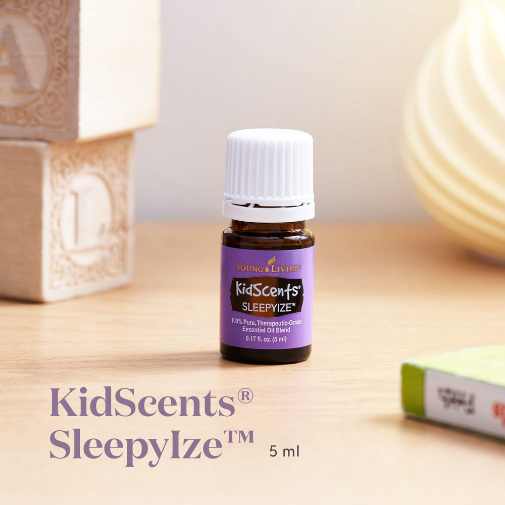 SleepyIze diffuser scene releasing a soothing aroma for kids.