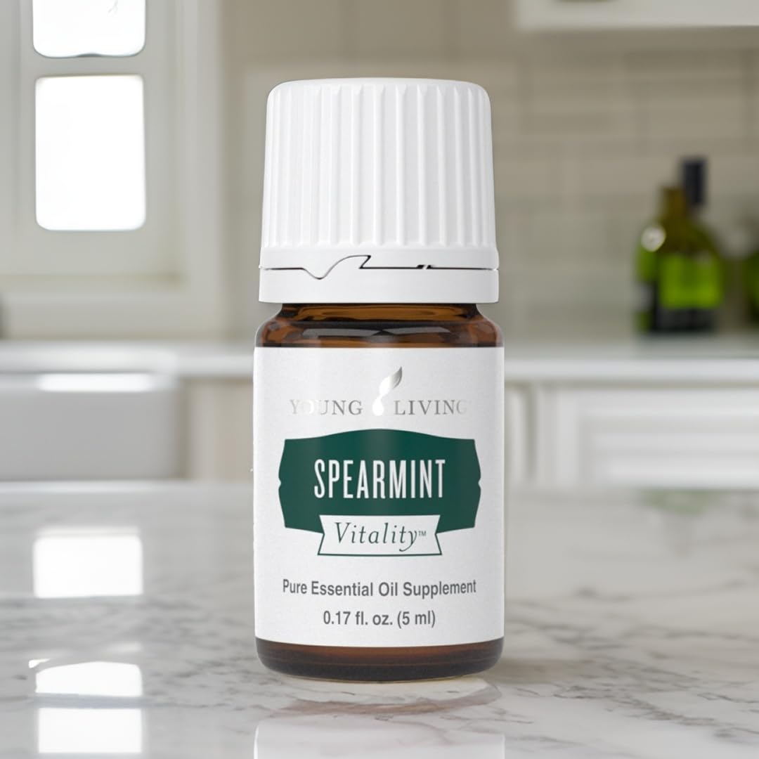 Spearmint Vitality tea infusion shows refreshing mint notes for beverages and blends.