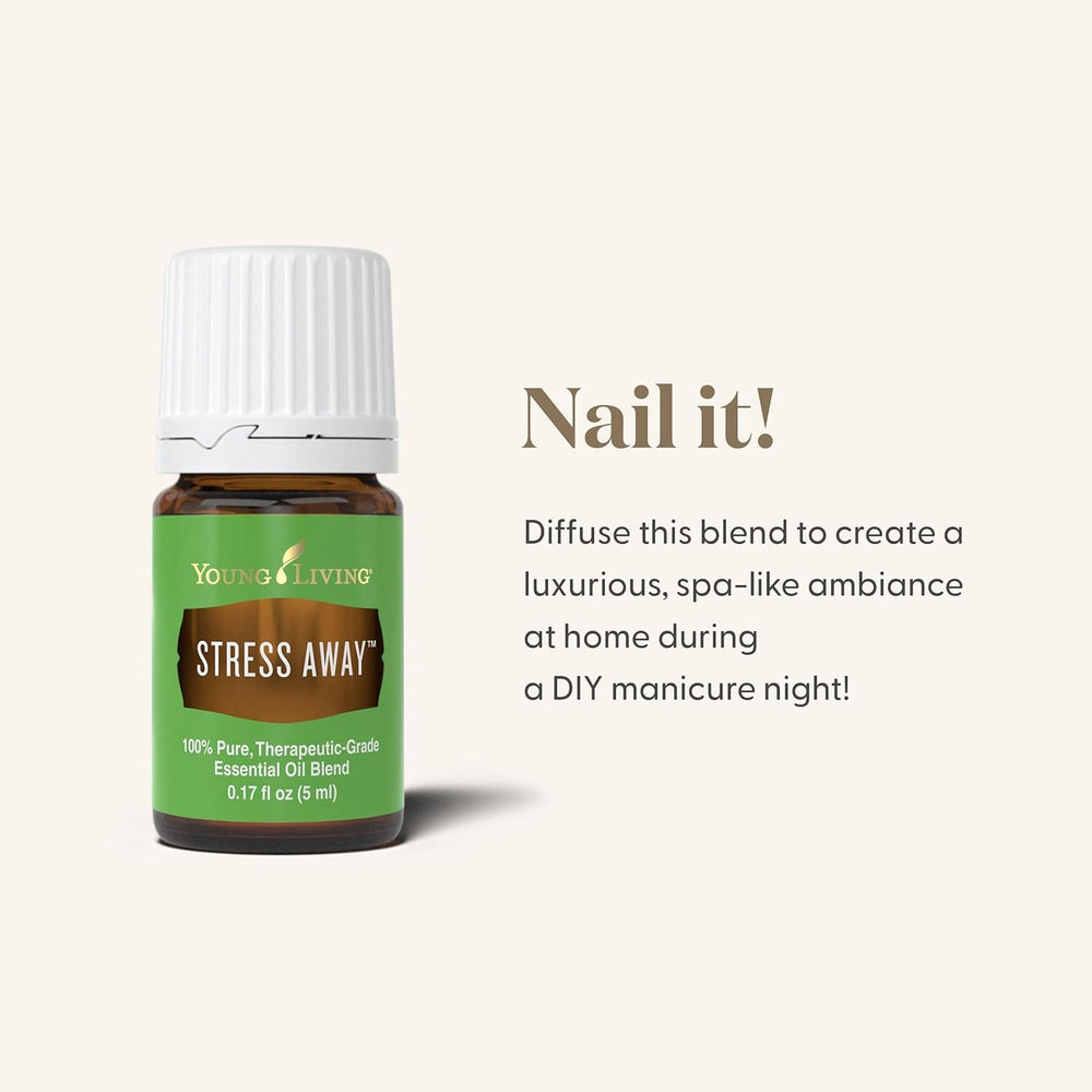 Calming scene featuring Stress Away for a tranquil daily ritual.