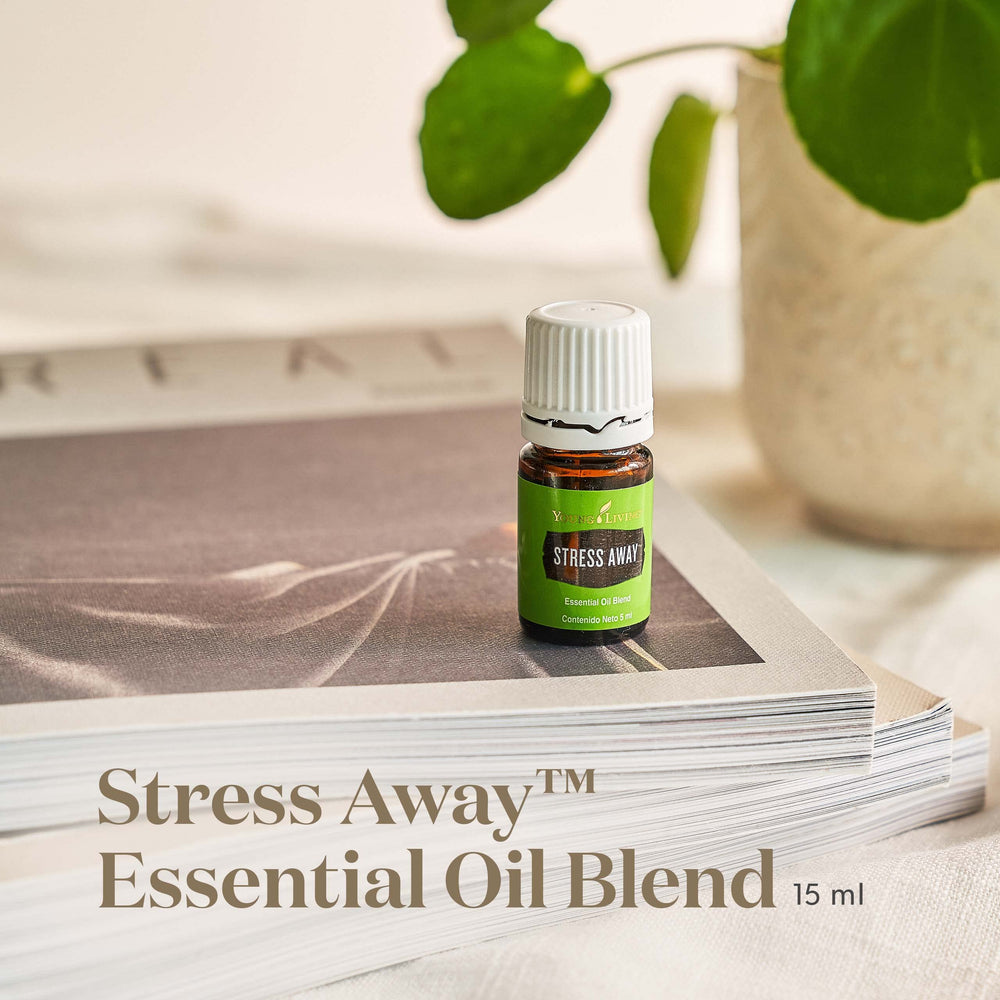 Young Living Stress Away diffuser in use creates soothing ambiance.