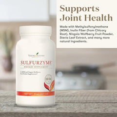 Young Living Sulfurzyme Powder scoop illustrates convenient addition to smoothies