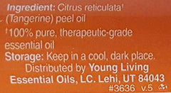 Young Living Tangerine oil drops used to add fresh flavor to dishes