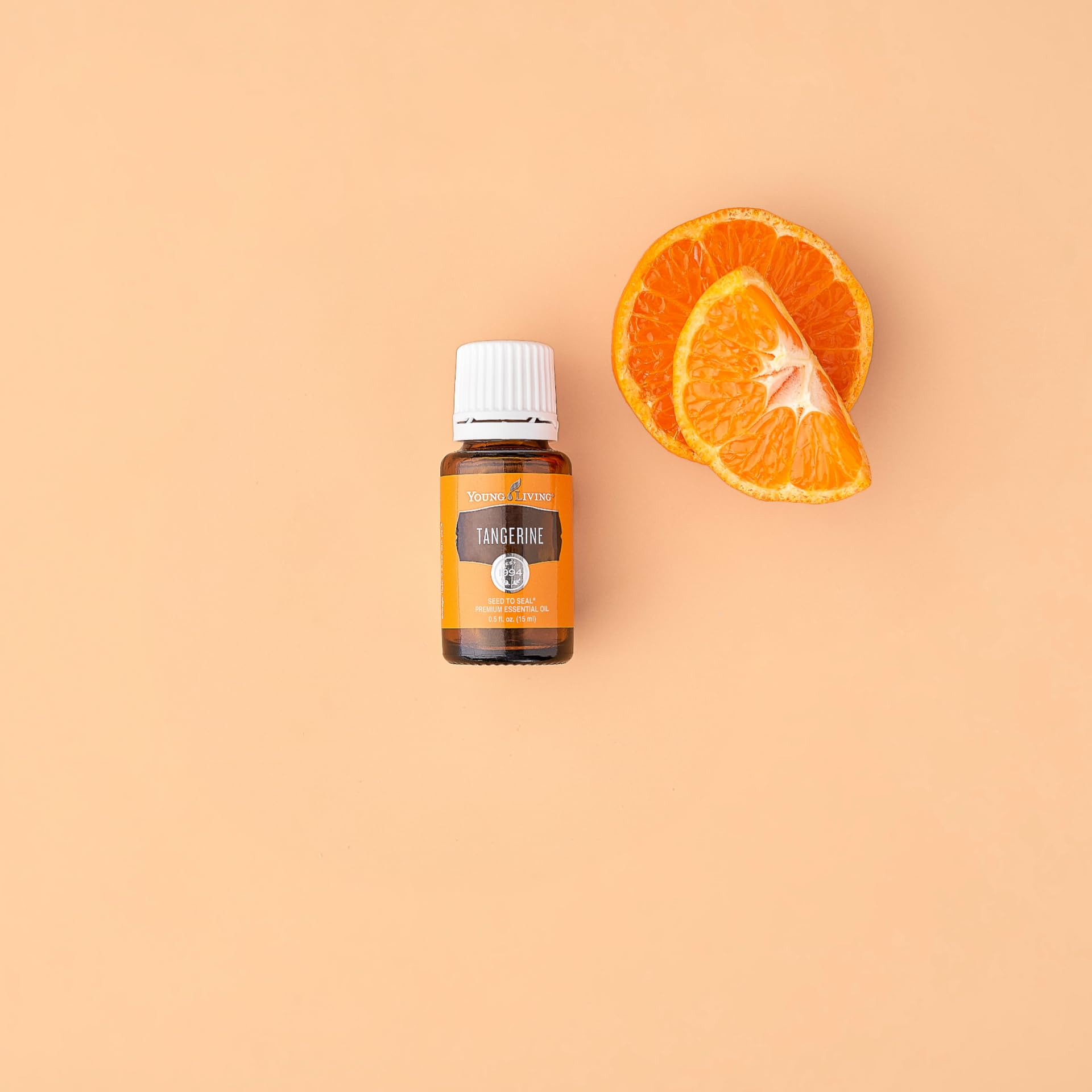 Young Living Tangerine diffuser in action creating a bright, refreshing atmosphere