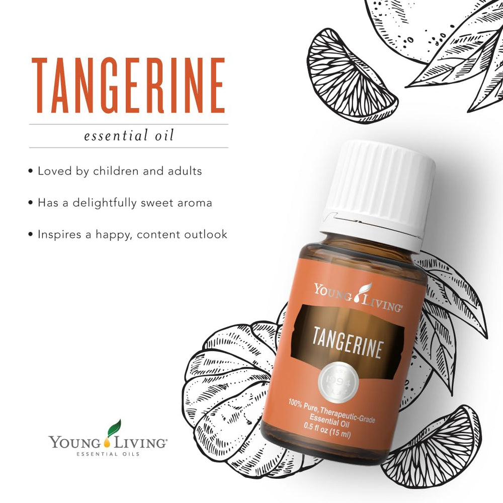 DIY aromatherapy blend using Young Living Tangerine essential oil