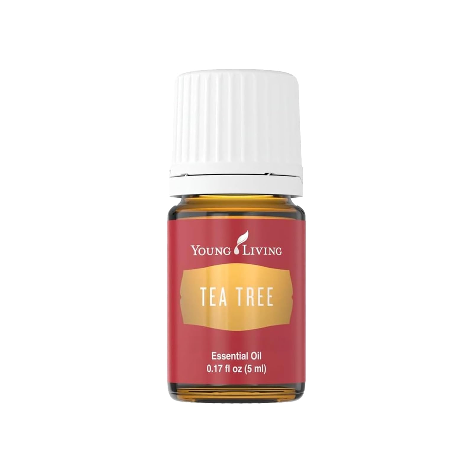 Young Living Tea Tree Oil 5ml bottle, compact skincare ally for gentle routines.