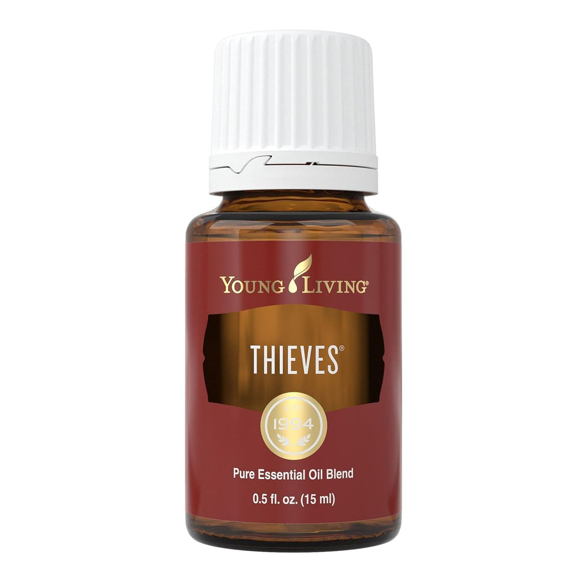 Young Living Thieves 15ml bottle front for everyday wellness rituals.