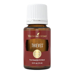 Young Living Thieves 15ml bottle front for everyday wellness rituals.
