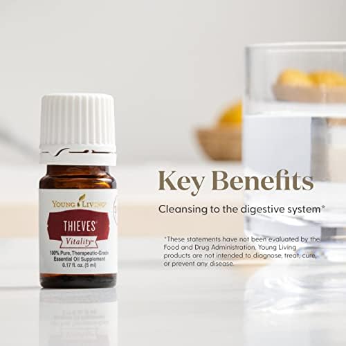 Young Living Thieves Vitality diffuser-use bottle creates an inviting home aroma.