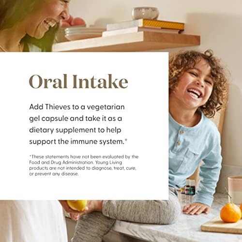 Young Living Thieves Vitality tea-addition enhances beverages with refreshing flavor.