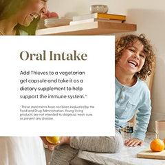 Young Living Thieves Vitality tea-addition enhances beverages with refreshing flavor.