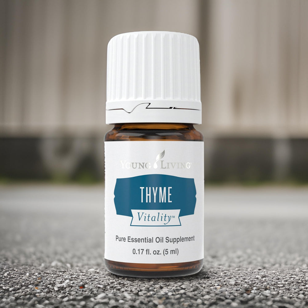 Young Living Thyme Vitality meal ready dish, savory enhancement.