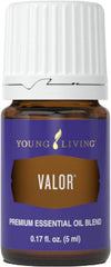 Young Living Valor bottle front showing a calm, confident aroma.