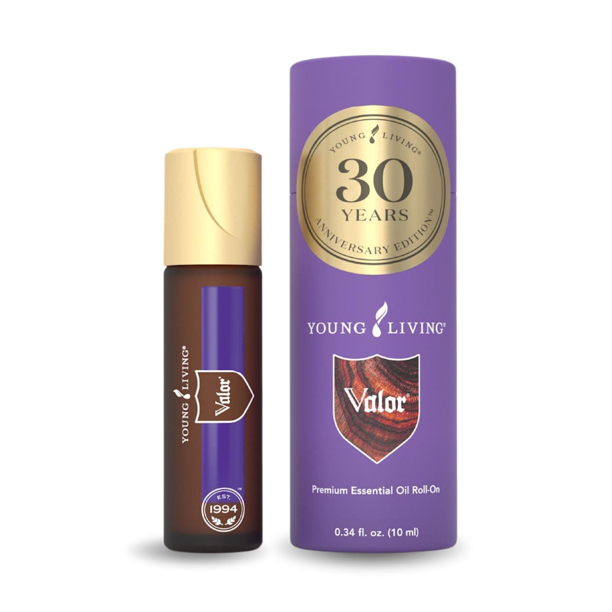 Young Living Valor Roll-On bottle for quick daily use and aromatic confidence.