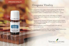 Young Living Vitality Oregano Oil dropper view suggests easy dosing for sauces.