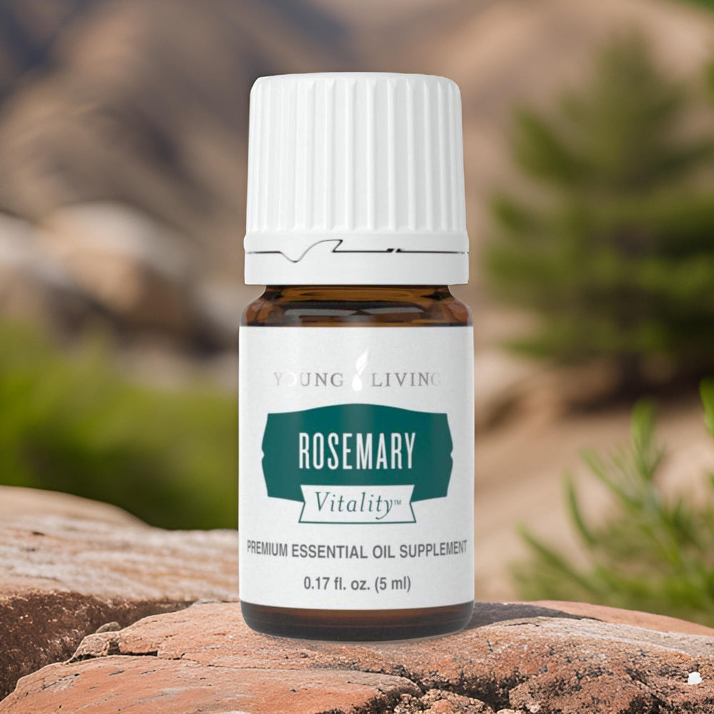 Young Living Vitality Rosemary aromatherapy for refreshing scent