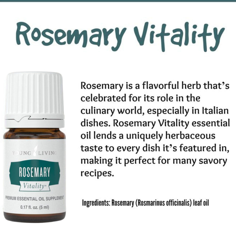Young Living Vitality Rosemary dish seasoning enhances meats and sauces