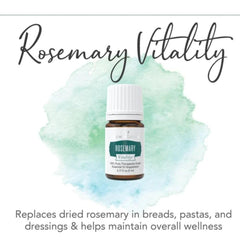 Young Living Vitality Rosemary adds brightness to dressings and dips