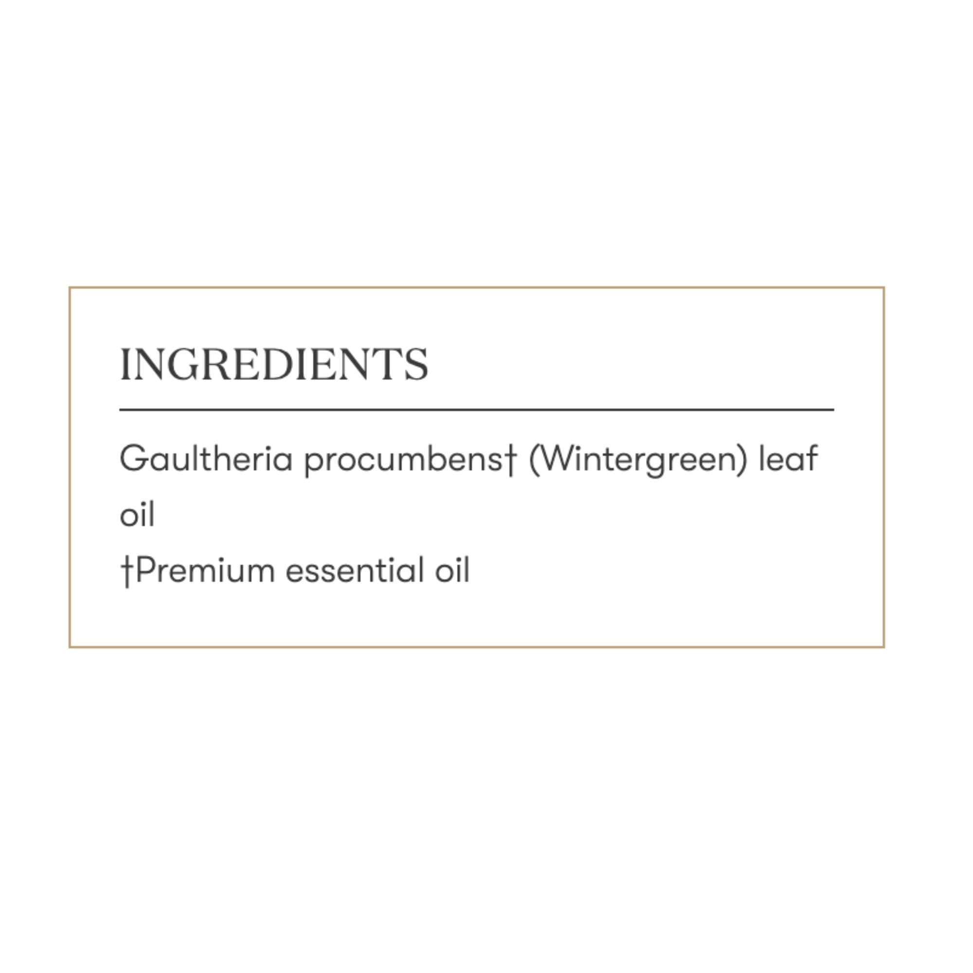 Young Living Wintergreen oil diffusion option for mindful moments.