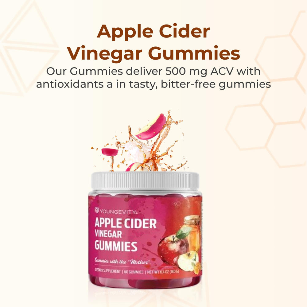 Youngevity gummies with raw ACV Mother visual