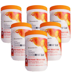 Youngevity Beyond Tangy Tangerine 2.0 bottle-front shows Citrus Peach Fusion for daily nourishment.