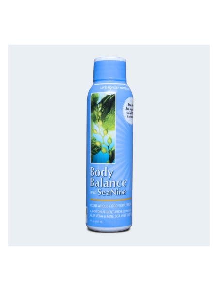 Youngevity Body Balance bottle featuring sea vegetables, supports daily nutrient intake.