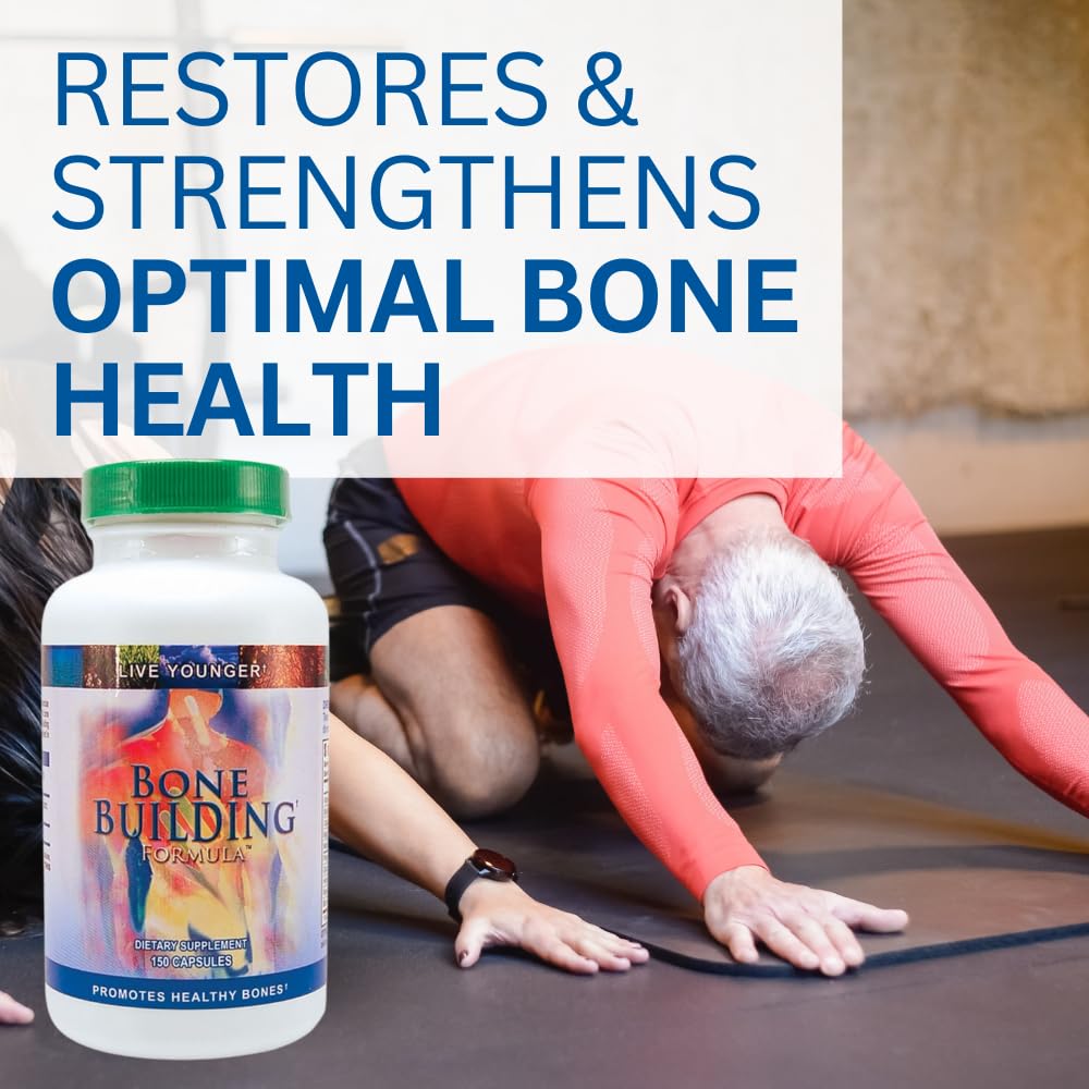 Youngevity Bone Building Formula ingredients closeup with calcium, magnesium, and D3