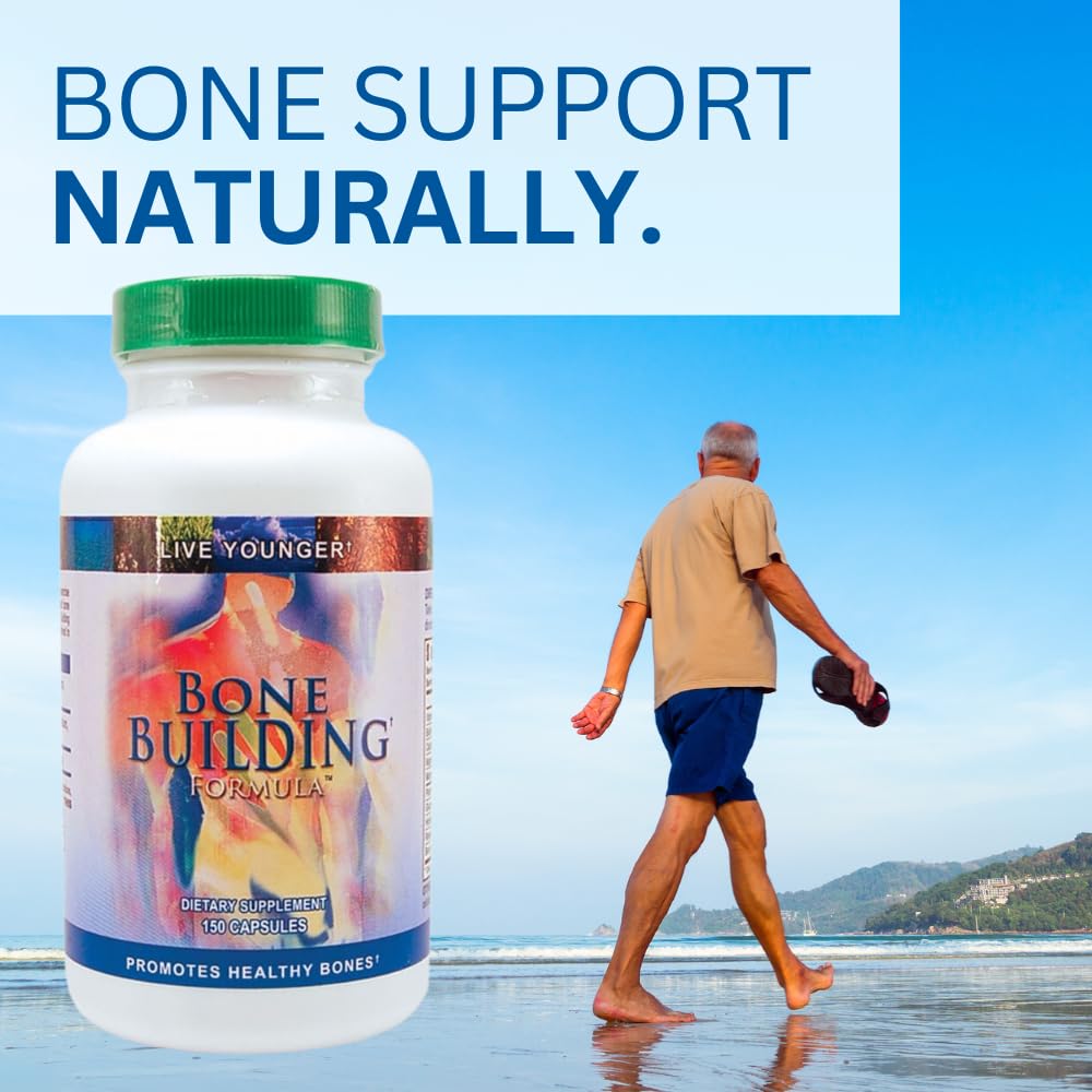 Youngevity Bone Building Formula bottle label highlights minerals and antioxidants