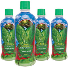 Youngevity Cheri-Mins liquid minerals bottle pour supports easy daily mineral intake.