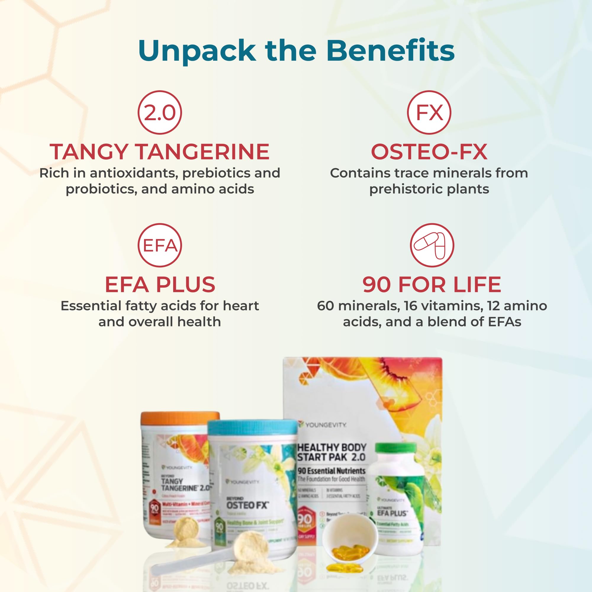 Youngevity Osteo FX powder blending into a glass smoothly.