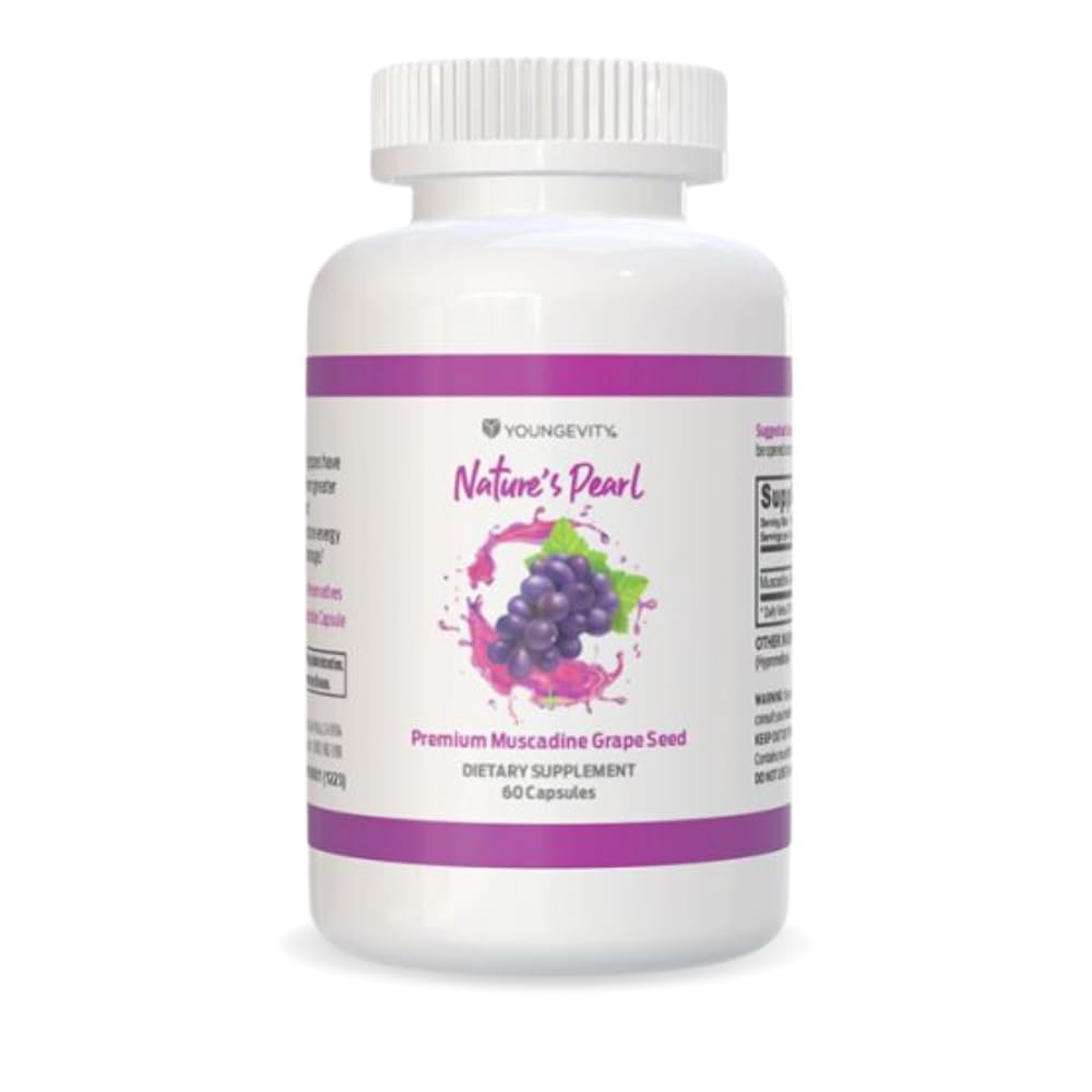 Youngevity Premium Muscadine Grape Seed bottle for daily antioxidant support.